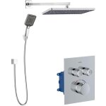 Arkas i - set de douche avec mitigeur encastré, 2 sorties, avec accessoires et corps d'encastrement, ... Arkas i - set de douche avec mitigeur encastré, 2 sorties, avec accessoires et corps d'encastrement, ...