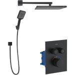 Arkas i - set de douche avec mitigeur encastr�, 2 sorties, avec accessoires et corps d'encastrement, ...