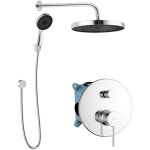 Kielle oudee - set de douche avec mitigeur encastr�, 2 sorties, avec accessoires et corps d?encastrement, ...