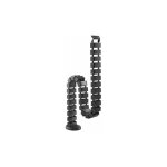 Kimex - goulotte passe - cbles verticale articule, longueur 130cm, noir