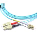 Jarreti�re optique, duplex 2mm om3 sc / lc, aqua, longueur 3m