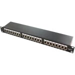Kimex - panneau de brassage rack 19'', 24 ports rj45, cat. 6, blind