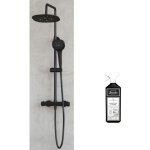 Kinedo - colonne de douche aquafactory noire + nettoyant briochin Kinedo - colonne de douche aquafactory noire + nettoyant briochin