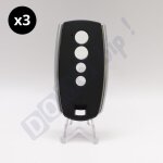 Lot de 3 king gates t�l�commandes stylo 4k noir - fr�quence 433. 92 mhz - 4 canaux - s�curit� rolling ...