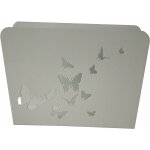 Porte - revues papillons en m�tal blanc ? design �l�gant pour rangement ? id�al pour bureaux et salons ...
