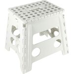 Tabouret pliant clic - clac blanc haut Tabouret pliant clic - clac blanc haut