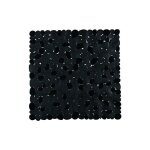Tapis de douche en pierre noir