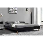 King of dreams - sommier tapissier 20 cm 140x190 13 lattes montage rapide et facile design moderne et ...