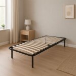 King of dreams - sommier metal 80x200 cadre a lattes julie - pieds 29 cm - epaisseur metal 1, 2 mm - ...