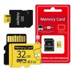 Carte micro 32go - convient aux camras de surveillance, aux enregistreurs de conduite, aux tlphones ...