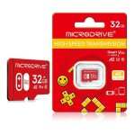 Carte micro 32go - convient aux camras de surveillance, aux enregistreurs de conduite, aux tlphones ...