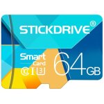 Carte micro 64go - convient aux cam�ras de surveillance, aux enregistreurs de conduite, aux t�l�phones ...