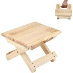 Kinsi - mini tabouret pliant en bois, si�ge de voyage, marchepied pour enfant, repose - pieds portable ...