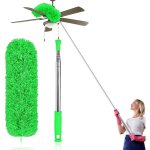 Plumeau tlescopique lavable, manche tlescopique en microfibre, 254 cm de long, extensible