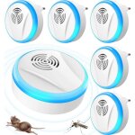 Kinsi - repulsif ultrasons, ultrason anti moustique lot de 6 rpulsif