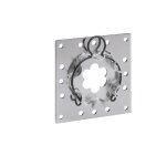 Support pour moteur de volet roulant, platine acier de 100x100mm - selve