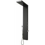 Hudson reed - kiribati - colonne de douche thermostatique hydromassante inox gris fonc