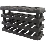 Kit pour ajouter 2 tagres en plastique au casier  vin et  ses colonnes : l 715 x p 220 x h 245 mm. ...