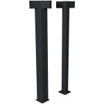Kit de 2 poteaux d angle pour pergola bioclimatique maja 3, 6x3, 6m - hespride