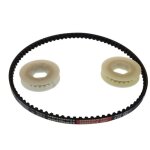 Kit de 2 poulies + courroie de traction pour ambrogio robot l50 l60