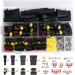Kit de 352 connecteurs �lectriques �tanches ? 1 / 2 / 3 / 4 broches ? imperm�able � l'eau pour moto, ...