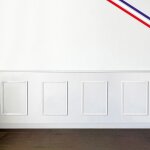 Kit de 4 moulures murales en bois pin des landes - prt  coller et peindre - antoinette - 4 mtres