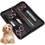 Kit 4pcs ciseaux pour toilettage chien beaut� en acier inoxydable b12432