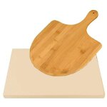 Kit d'accessoires pour pizza, 38x30x1, 1 cm, jaune / marron