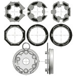 Kit accessoires traditionnel coffre tunnel pour volet roulant - somfy