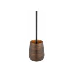 Brosse wc palena wenko porte brosse wc design chic avec anneaux de bronze, manche noir, t�te de brosse ...