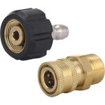Aiperq - kit adaptateur pour nettoyeur haute pression m22 14mm to 1 / 4'' quick connect kit joint de ... Aiperq - kit adaptateur pour nettoyeur haute pression m22 14mm to 1 / 4'' quick connect kit joint de ...