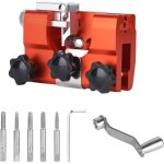 Kit d'aff�tage de tron�onneuse avec 5 t�tes de meulage, aiguiseur de cha�ne portable, kit d'aff�tage ...