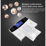 Kit alarm syst�me s�curit� domestique wifi gsm kit supportant 8 contr�les distants wireless