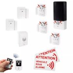 Ultra secure - kit alarme camping - car deluxe 3 - 5 dtecteurs d'ouverture + dtecteur mouvement + sirne ...