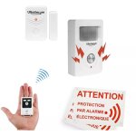 Kit alarme 'local agricole' autonome sans - fil - dtecteur mouvement + ouverture + tlcommande (bt) ...
