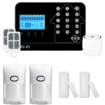Kit alarme maison connect�e sans fil wifi box internet et gsm futura noire smart life lifebox kit animal ...