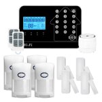 Kit alarme maison connect�e sans fil wifi box internet et gsm futura noire smart life lifebox kit animal ...