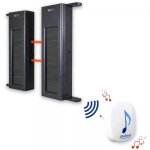 Kit alarme primtrique sans - fil autonome longue distance 600m - barrires infrarouges 1b - 60 + carillon ...