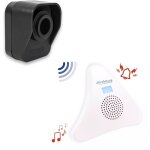 Kit alerte de passage 600m 'balcon' - dtecteur mouvement autonome & carillon triangle 35 mlodies (da600 ...
