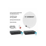 Kit antenne parabole sat hd 4k fibre smc blanche 85cm worldsat + 2 décodeurs strong srt 7407 fransat ... Kit antenne parabole sat hd 4k fibre smc blanche 85cm worldsat + 2 décodeurs strong srt 7407 fransat ...