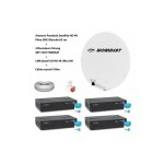 Kit antenne parabole sat hd 4k fibre smc blanche 85cm worldsat + 4 décodeurs strong srt 7407 fransat ... Kit antenne parabole sat hd 4k fibre smc blanche 85cm worldsat + 4 décodeurs strong srt 7407 fransat ...