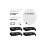 Kit antenne parabole sat hd 4k fibre smc blanche 85cm worldsat + 4 décodeurs thomson ths 806 tntsat + ... Kit antenne parabole sat hd 4k fibre smc blanche 85cm worldsat + 4 décodeurs thomson ths 806 tntsat + ...