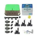 Kit d'arrosage automatique professionnel hunter avec 4 zones 24v pour tuyaux de 32mm Kit d'arrosage automatique professionnel hunter avec 4 zones 24v pour tuyaux de 32mm