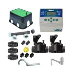 Kit d'arrosage professionnel hunter rain bird 2 zones 24v pour tuyau de 25mm Kit d'arrosage professionnel hunter rain bird 2 zones 24v pour tuyau de 25mm