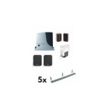 Kit portail coulissant nice robus bd 600kg rb600bdkce + crmaillre 5m galvanise