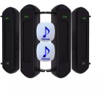Kit avanc alerte passage 600m performance - 2 jeux barrires infrarouges solaires & 2 carillons sur ...