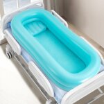 Kit de baignoire de douche gonflable médicale système de douche portable au lit avec pompe, aide au bain ... Kit de baignoire de douche gonflable médicale système de douche portable au lit avec pompe, aide au bain ...
