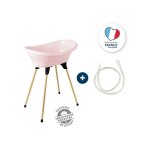 Thermobaby - kit baignoire vasco rose poudr� : baignoire + pieds + tuyau de vidange