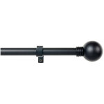 Cintacor - kit barre de rideau anneau extensible de 110 � 200cm noir stor planet.