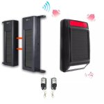 Kit barrires infrarouges solaires sans fil longue distance 900m (1b 60) ? alarme extrieure solaire ...